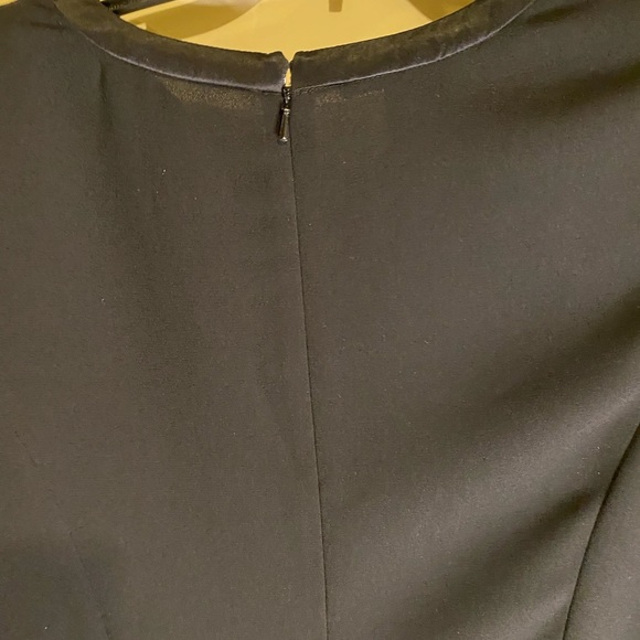 Debra Michaels dress size 14P black with pleats in front slit in back - Picture 6 of 7